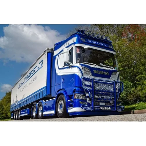 Scania Next Gen serie S Highline con semirimorchio centinato a 3 assi Sid Hill TEKNO 85992 TEKNO