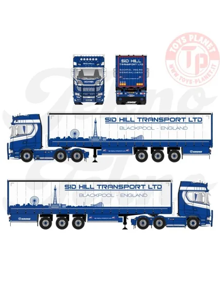 Scania Next Gen serie S Highline con semirimorchio centinato a 3 assi Sid Hill TEKNO 85992 TEKNO Scania Next Gen serie S Highline con semirimorchio centinato a 3 assi Sid Hill TEKNO 85992 TEKNO