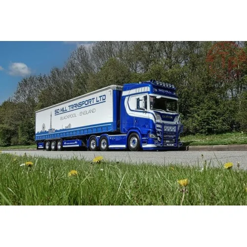 Scania Next Gen serie S Highline con semirimorchio centinato a 3 assi Sid Hill TEKNO 85992 TEKNO