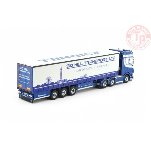 Scania Next Gen serie S Highline con semirimorchio centinato a 3 assi Sid Hill TEKNO 85992 TEKNO