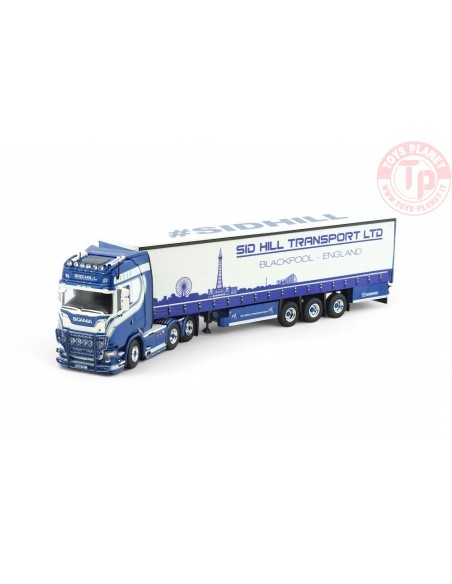 Scania Next Gen serie S Highline con semirimorchio centinato a 3 assi Sid Hill TEKNO 85992 TEKNO