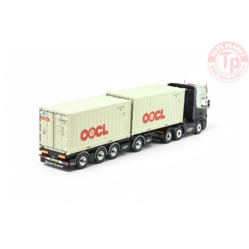Scania 4-serie Topline 6x2 met 2x 20ft Michel Kramer TEKNO 86656 TEKNO