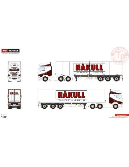 SCANIA R HIGHLINE CR20H 6X2 TAG AXLE BOX TRAILER - 3 AXLE HAKULL WSI 01-4579 WSI MODELS SCANIA R HIGHLINE CR20H 6X2 TAG AXLE BOX TRAILER - 3 AXLE HAKULL WSI 01-4579 WSI MODELS