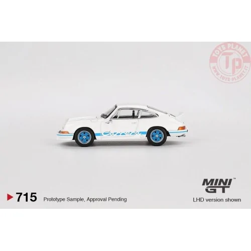 PORSCHE 911 (901) PORSCHE 911 CARRERA RS 2.7 GRAND PRIX WHITE WITH BLUE LIVERY 1974 1:64 MGT00715-L MINI GT