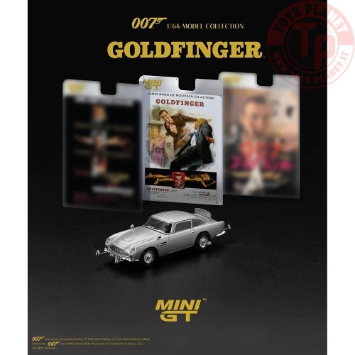 ASTON MARTIN DB5 GOLDFINGER FRENCH BLISTER PACKAGING 1965 1:64 MGT00900-007F MINI GT