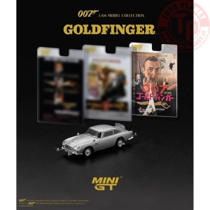 ASTON MARTIN DB5 GOLDFINGER JAPANESE BLISTER PACKAGING 1965 1:64 MGT00900-007J Mini Gt