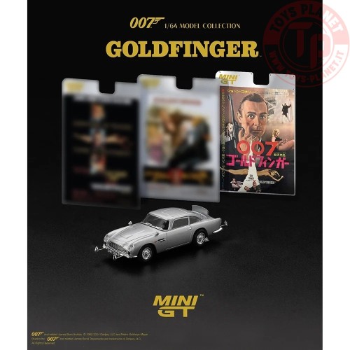 ASTON MARTIN DB5 GOLDFINGER JAPANESE BLISTER PACKAGING 1965 1:64 MGT00900-007J MINI GT