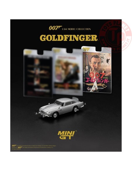 ASTON MARTIN DB5 GOLDFINGER JAPANESE BLISTER PACKAGING 1965 1:64 MGT00900-007J MINI GT