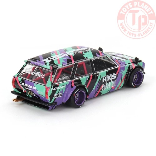 DATSUN 510 WAGON HKS V1 1969 1:64 KHMG144 MINI GT