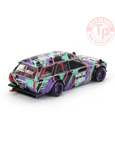 DATSUN 510 WAGON HKS V1 1969 1:64 KHMG144 MINI GT