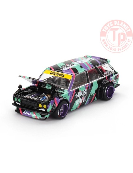 DATSUN 510 WAGON HKS V1 1969 1:64 KHMG144 MINI GT
