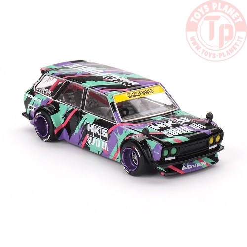 DATSUN 510 WAGON HKS V1 1969 1:64 KHMG144 MINI GT