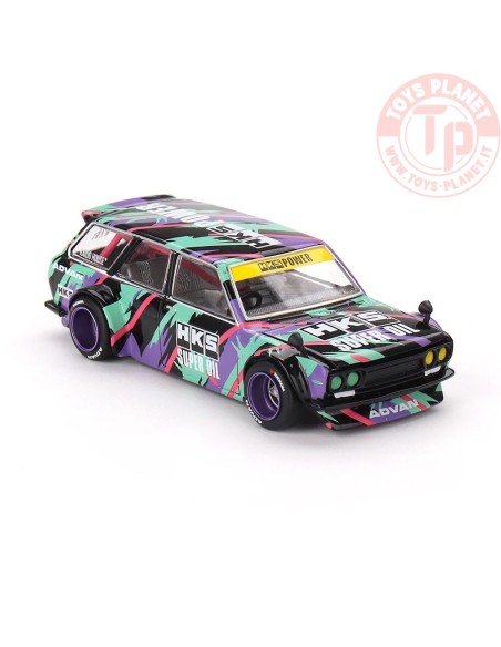 DATSUN 510 WAGON HKS V1 1969 1:64 KHMG144 MINI GT