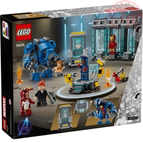 LABORATORIO DI IRON MAN: SALA DELLE ARMATURE MARVEL 76315 LEGO