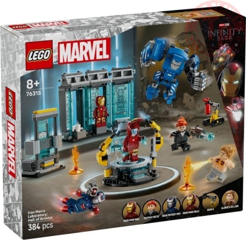 LABORATORIO DI IRON MAN: SALA DELLE ARMATURE MARVEL 76315 LEGO