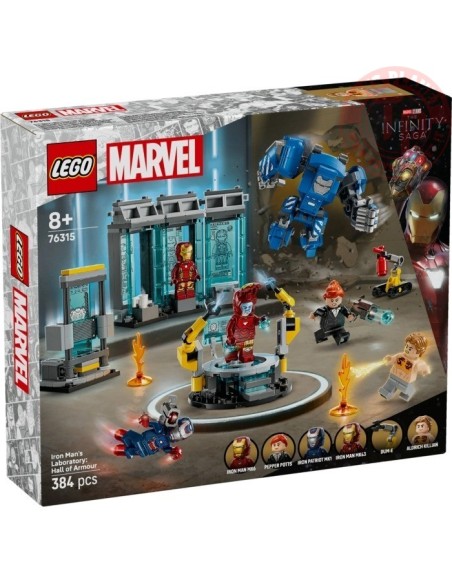 LABORATORIO DI IRON MAN: SALA DELLE ARMATURE MARVEL 76315 LEGO