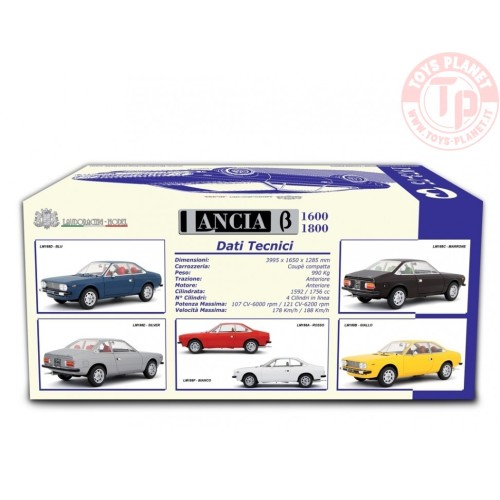Lancia Beta Coupé 1.6 - 1.8 1973-75 Blu 1/18 LM188D LAUDORACING