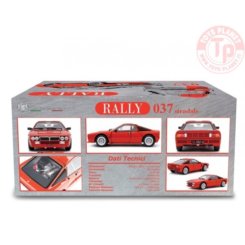 Lancia 037 Rally Stradale 1982 Rosso 1/18 LM185A LAUDORACING