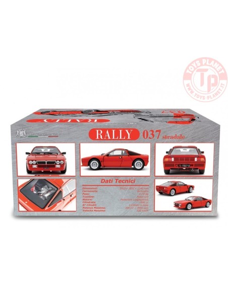 Lancia 037 Rally Stradale 1982 Rosso 1/18 LM185A LAUDORACING