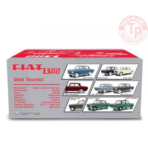 Fiat 1300 1961 Blu 1/18 LM180A LAUDORACING