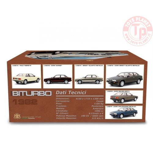 Maserati 2.0 Biturbo 1982-83 Oro Metallizzato 1/18 LX001C LAUDORACING