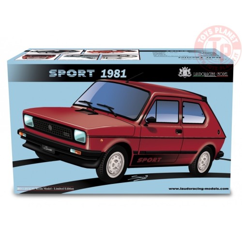 Fiat 127 Sport 70 HP 1981 Rosso 1/18 LM090F LAUDORACING