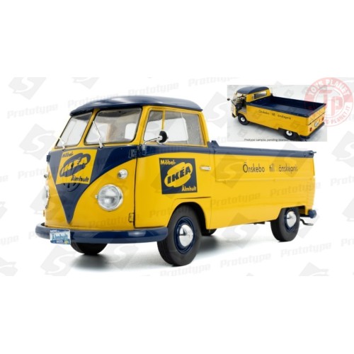 VOLKSWAGEN T1B PICK-UP IKEA 1950 YELLOW/BLUE 1:18 SL1806709 SOLIDO