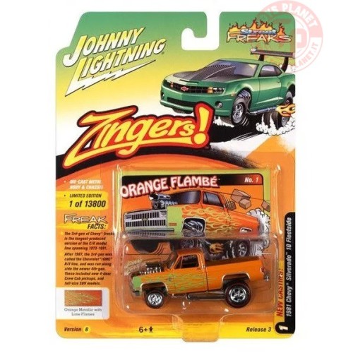 1981 CHEVY SILVERADO 10 FLEETSIDE JLSF021 JOHNNY LIGHTNING 1:64