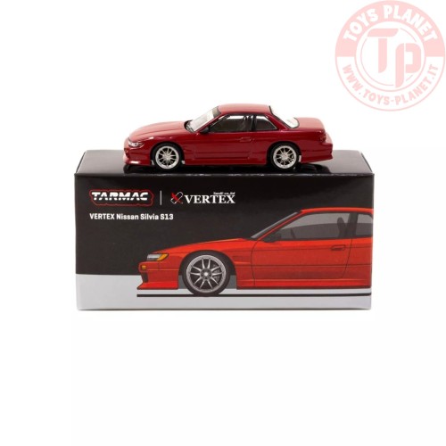 Vertex Nissan Silvia S13 rosso 1/64 T64G-025-RE TARMAC WORKS