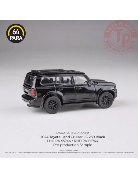 Toyota Land Cruiser LC 250, nero 1/64 PA-55744 PARA64