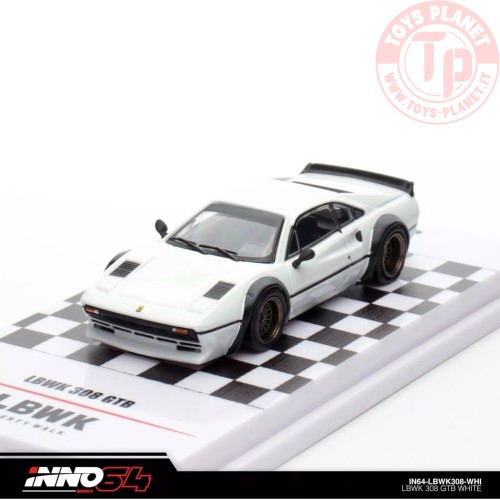 LBWK Ferrari 308 GTB Bianco 1/64 IN64-LBWK308-WHI INNO MODELS
