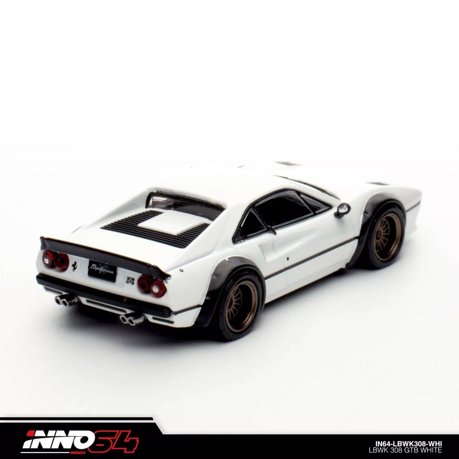 IN64-LBWK308-WHI LBWK Ferrari 308 GTB Bianco 1/64 INNO MODELS
