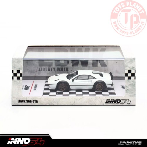 LBWK Ferrari 308 GTB Bianco 1/64 IN64-LBWK308-WHI INNO MODELS