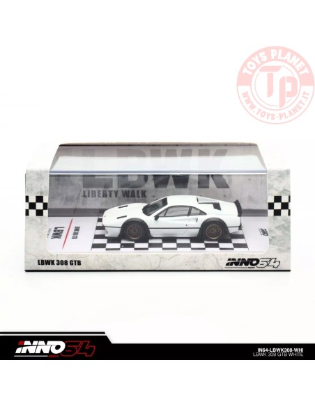 LBWK Ferrari 308 GTB Bianco 1/64 IN64-LBWK308-WHI INNO MODELS