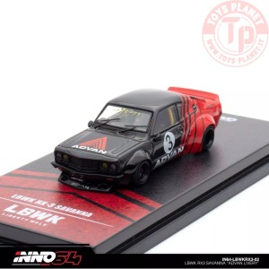 LBWK Mazda RX3 Savanna Advan 1/64 IN64-LBWKRX3-02 INNO MODELS