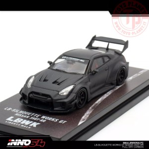 Nissan GT-R (R35) LBWK Super Silhouette Full Carbon 1/64 IN64-LBWKR35-FC INNO MODELS