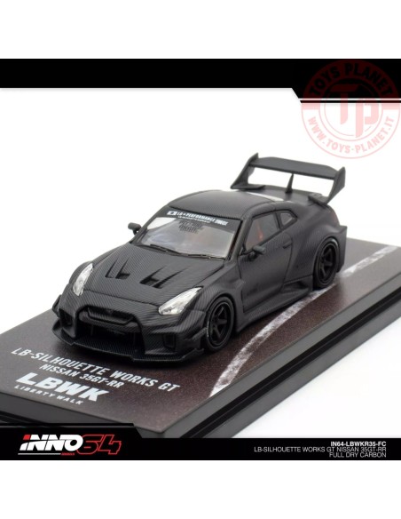 Nissan GT-R (R35) LBWK Super Silhouette Full Carbon 1/64 IN64-LBWKR35-FC INNO MODELS