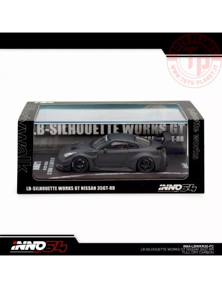 Nissan GT-R (R35) LBWK Super Silhouette Full Carbon 1/64 IN64-LBWKR35-FC INNO MODELS Nissan GT-R (R35) LBWK Super Silhouette Full Carbon 1/64 IN64-LBWKR35-FC INNO MODELS