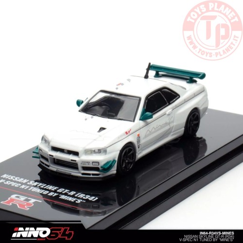 NISSAN SKYLINE GT-R (R34) V-Spec Tuned by Mine's 1/64 IN64-R34VS-MINES INNO MODELS