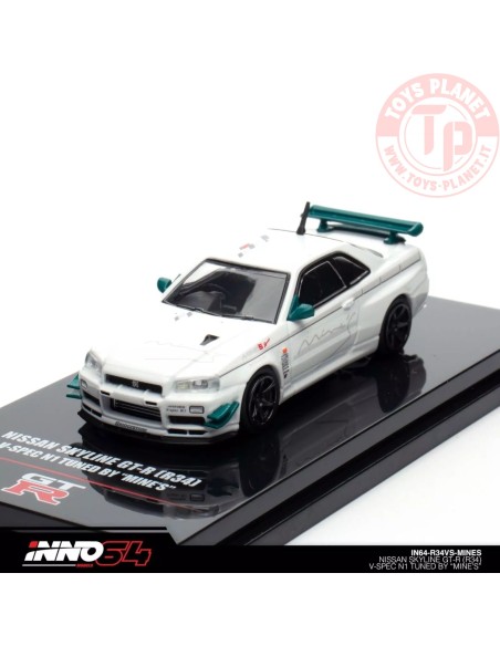 NISSAN SKYLINE GT-R (R34) V-Spec Tuned by Mine's 1/64 IN64-R34VS-MINES INNO MODELS