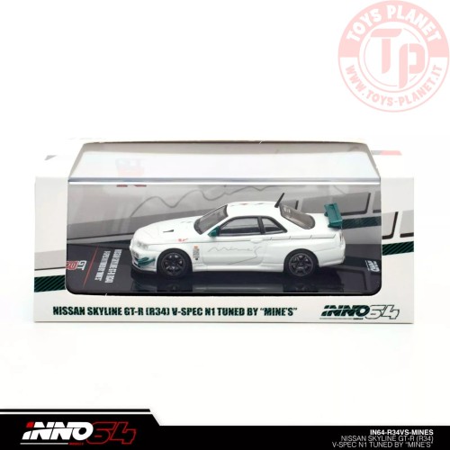 NISSAN SKYLINE GT-R (R34) V-Spec Tuned by Mine's 1/64 IN64-R34VS-MINES INNO MODELS