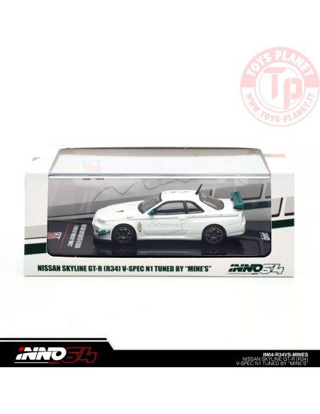 NISSAN SKYLINE GT-R (R34) V-Spec Tuned by Mine's 1/64 IN64-R34VS-MINES INNO MODELS