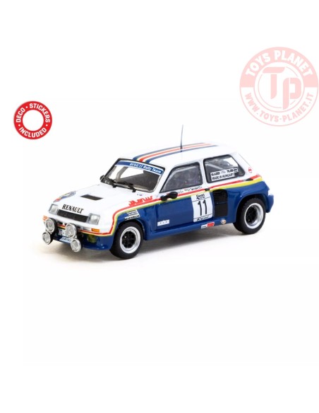 1985 Renault 5 Turbo N11 Rally Costa Brava T64-TL060-85RCB11 TARMAC WORKS 1985 Renault 5 Turbo N11 Rally Costa Brava T64-TL060-85RCB11 TARMAC WORKS