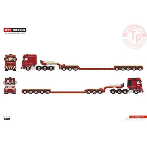 MERCEDES-BENZ ACTROS MP5 SLT BIG SPACE 8X4 EURO PX LOW LOADER - 8 AXLE + DOLLY - 3 AXLE Nooteboom Red Line WSI 6073371 WSI MO...