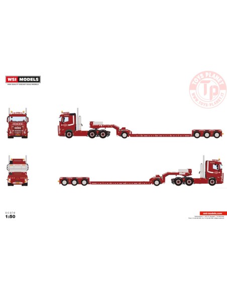 VOLVO FH5 SLEEPER CAB 6X4 DIEPLADER MET 1 AS DOLLY - 4 ASSEN Loonbedrijf van Etten WSI 01-4743 WSI MODELS VOLVO FH5 SLEEPER CAB 6X4 DIEPLADER MET 1 AS DOLLY - 4 ASSEN Loonbedrijf van Etten WSI 01-4743 WSI MODELS