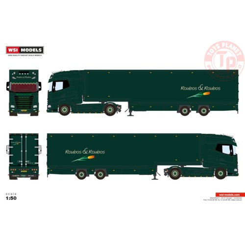 DAF XG+ 4X2 SEMI BOX TRAILER - 2 AXLE Roubos & Roubos WSI 01-4848 WSI MODELS