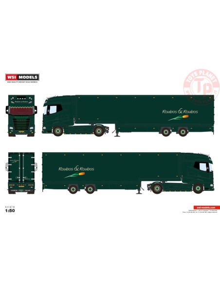 DAF XG+ 4X2 SEMI BOX TRAILER - 2 AXLE Roubos & Roubos WSI 01-4848 WSI MODELS