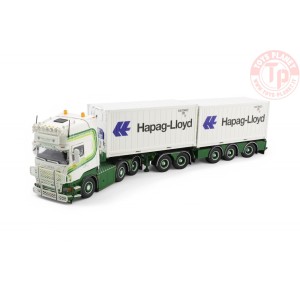 Scania R500 Topline met 5-assige D-tec oplegger met 2x20ft. reefer container Patrick v.d. Hoeven TEKNO 85208 TEKNO