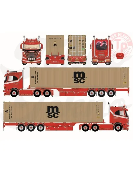 Iveco S-way sleeper cab tractor with 45ft container Weeda - Gomorra TEKNO 86033 TEKNO Iveco S-way sleeper cab tractor with 45ft container Weeda - Gomorra TEKNO 86033 TEKNO