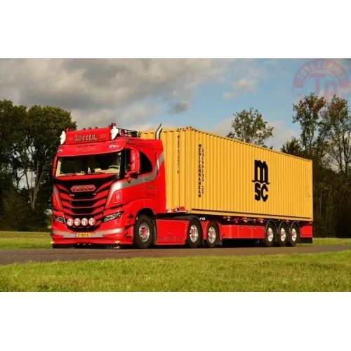 Iveco S-way sleeper cab tractor with 45ft container Weeda - Gomorra TEKNO 86033 TEKNO